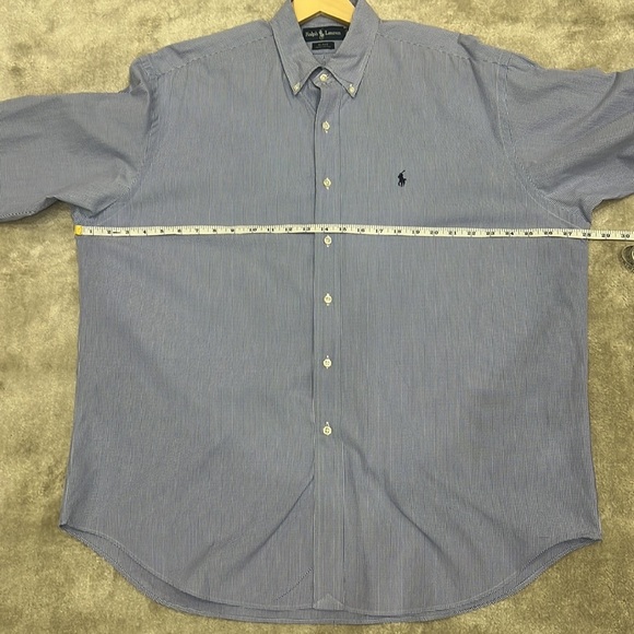 Ralph Lauren Blake Cotton Blue Button Down Long Sleeve Shirt Men's Size X-Large - Picture 7 of 9